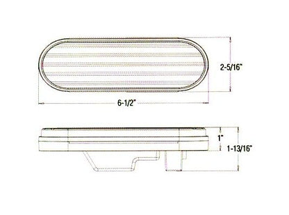 LED Oval Back-Up Light - 6.5 inches - Image 2