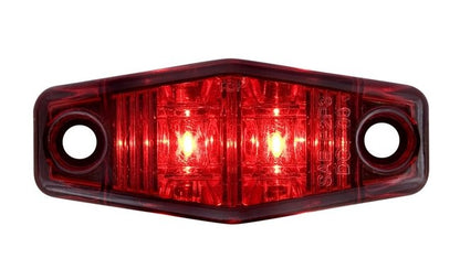 Mini Sealed LED Marker Light - Red, 12.8V - Image 1