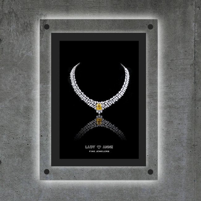 Megastore Crystal Light Box Display 20.5x28 with Print - Image 1