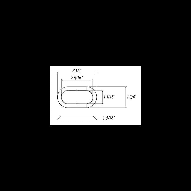 Mini Sealed LED Chrome Ring Marker Light - Image 2