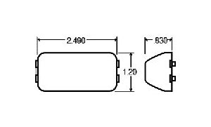 Amber Polycarbonate Clearance & Marker Light - Image 2
