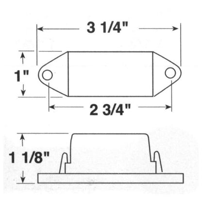 Amber Replacement Lens for Mini-Light - Clearance/Marker/License Light - Image 2