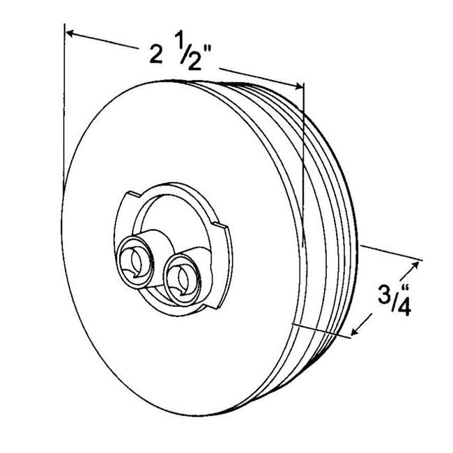 Sealed 2.5" Round LED Clearance/Marker Lamp - Yellow - Image 2