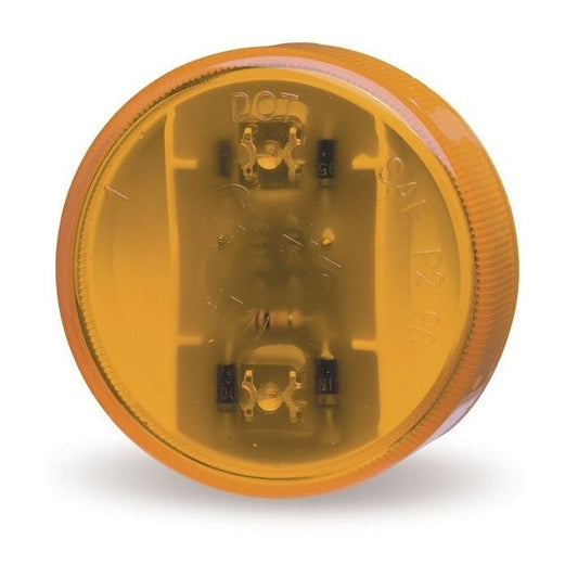 Sealed 2.5" Round LED Clearance/Marker Lamp - Yellow - Image 1