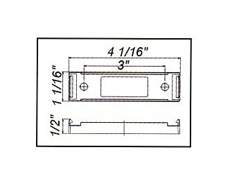 ABS Black Bracket for LED Marker/Clearance Lights - Image 2