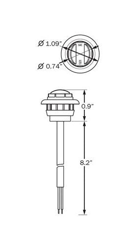 Ultra-Slim Waterproof LED Marker Light - Image 3