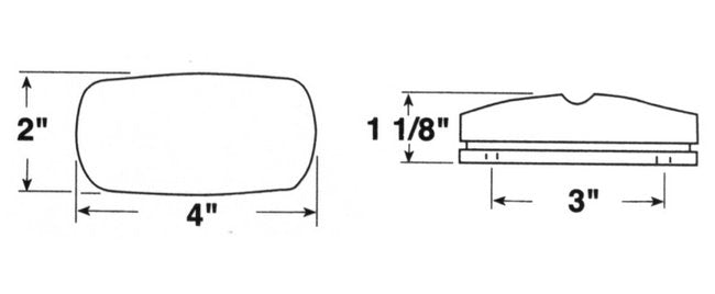 Amber Replacement Lens for Clearance & Side Marker Light - Image 2