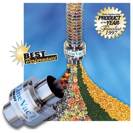 2" Aluminum Line Vac Conveyor - Inlet 2" x Outlet 2" - Image 1