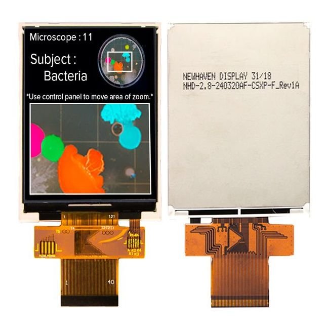 2.8" 240x320 RGB TFT Thin Film Transistor LCD Display - Image 1