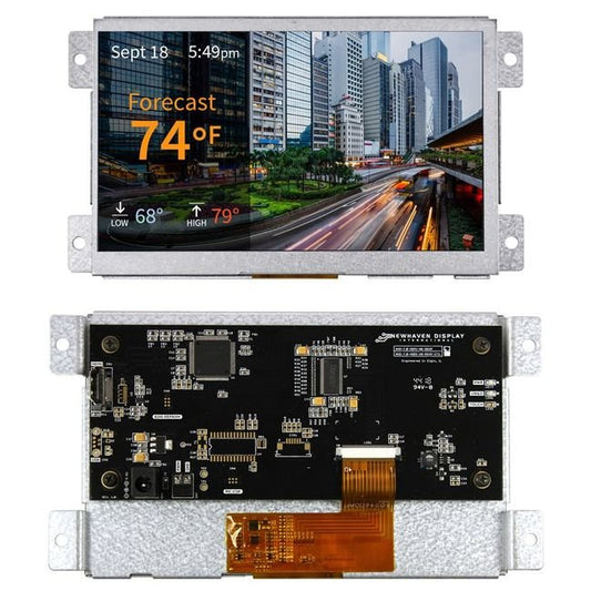 High Brightness 7-Inch TFT LCD Display, 1024 x 600 Pixels - Image 1