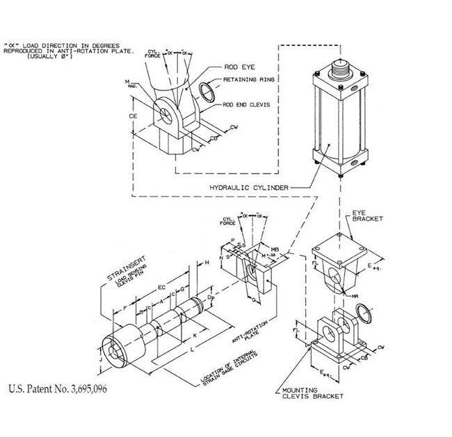 Strainsert SPHC Series Hydraulic Cylinder Load Pins - Image 4