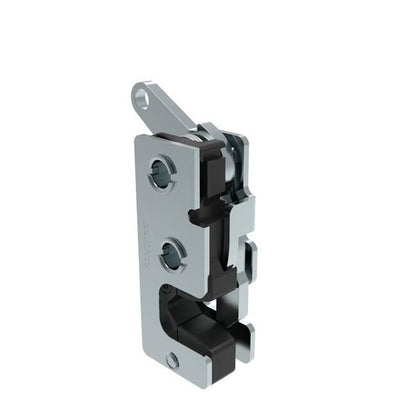 Small Two-Stage Rotary Push-to-Close Latch with Integrated Bumper - Image 1