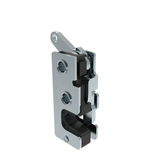Small Two-Stage Rotary Push-to-Close Latch with Integrated Bumper - Image 1