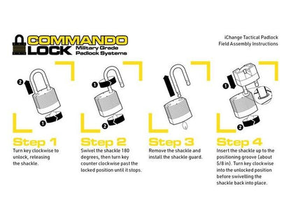 Total Guard Military-Grade Steel Laminated Zinc Padlock - Image 4