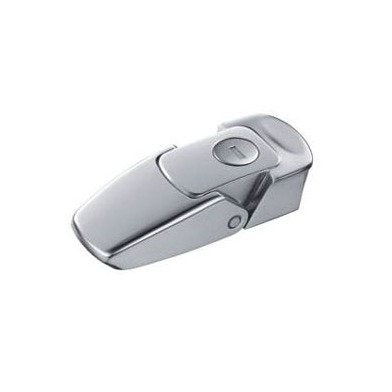 Southco V7 Over-Center Draw Latch - Large Size Key Locking Chrome Plated Bright Finish - Image 1