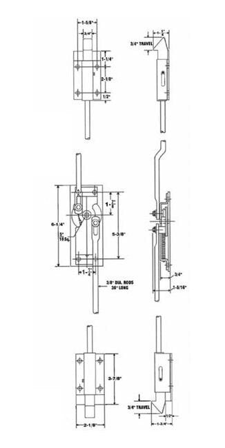 Heavy-Duty Two Point Slam Lock with Double Taper Bolts & Safety Release - Image 2