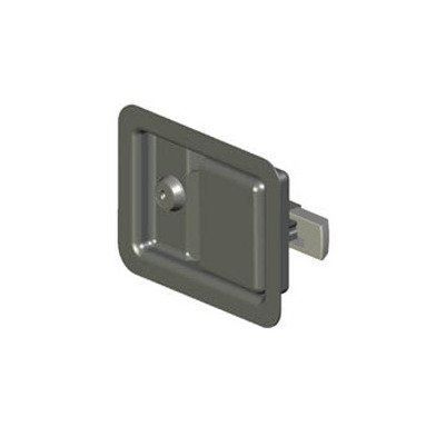 Southco Large Push-to-Close Paddle Latch - Key Locking, Black - Image 1