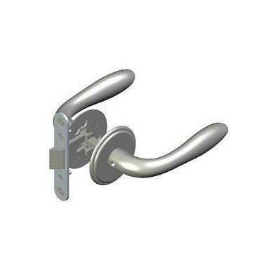 Southco Entry Swing Door Locks - Portofino Handle, Satin Chrome - Image 1