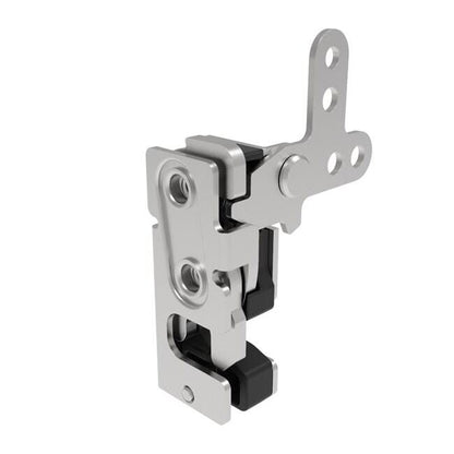 Small Stainless Steel Rotary Latch with Integrated Bumper - Image 1