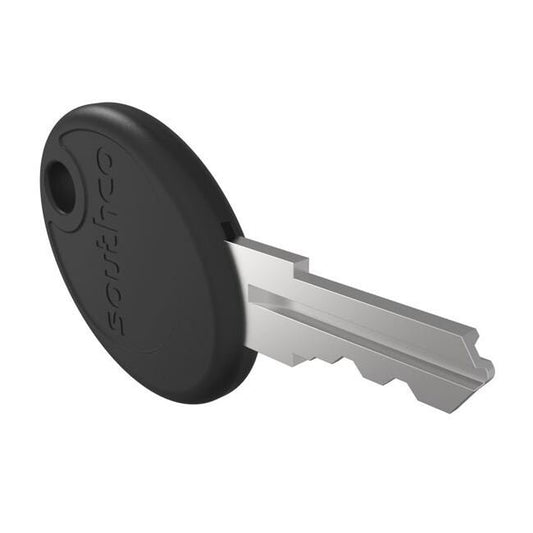 Southco Nickel-Plated Brass Lock Plug with Key Code CH751 - Image 1