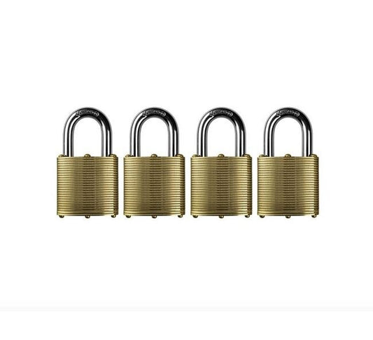 Military-Grade Brass Laminated Padlock - Image 1