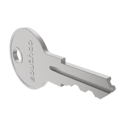 PK - Lock Plugs - Brass Nickel Plated Key - Image 1