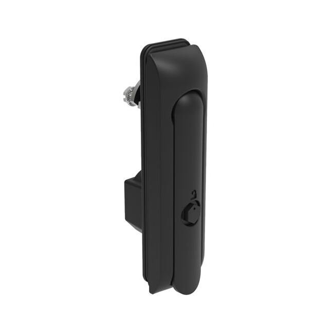Southco H3 Swinghandle Cam Latch - Medium Size, Black, Bellcore 216 Key - Image 1