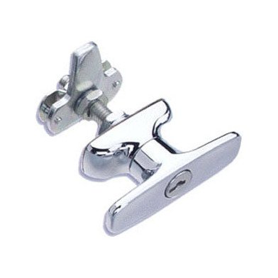 Southco 92 T & L-Handle Cam Latch, Chrome Plated Zinc Alloy - Image 1