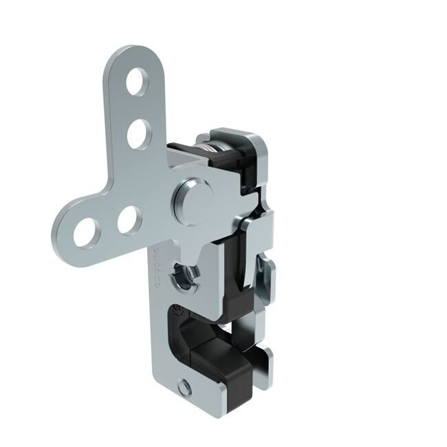 Small Size Rotary Push-to-Close Latch with Integrated Bumper - Image 1