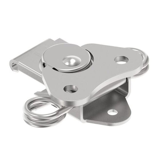 Southco Rotary Draw Latch - Small Size, Spring Loaded, Steel, Bright - Image 1