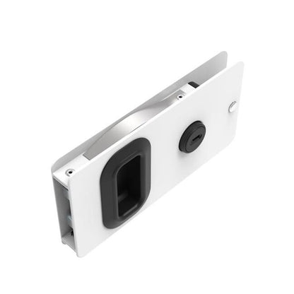 Southco Flush and ProFlush Sliding Door Latches - Aluminum White Powder Coated - Image 1