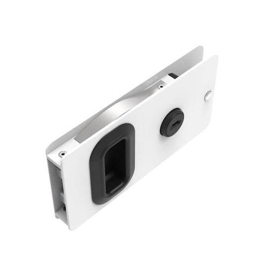 Southco Flush and ProFlush Sliding Door Latches - Aluminum White Powder Coated - Image 1
