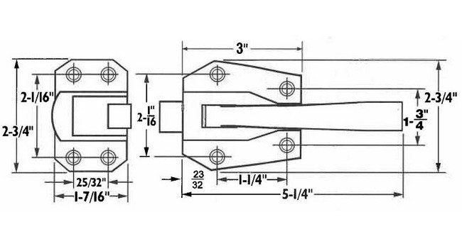 506 Stainless Steel Refrigerator Locks with Adjustable Roller Strike - Image 2