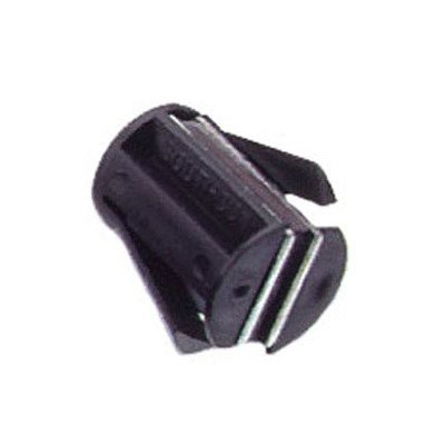 Magnetic Catch Latch - Snap-In Round Hole, Small Size, 24N Load, Black - Image 1