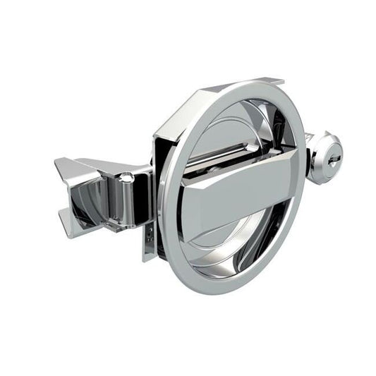 Southco Medium Flush Cup Cam Latch - Chrome Plated - Image 1