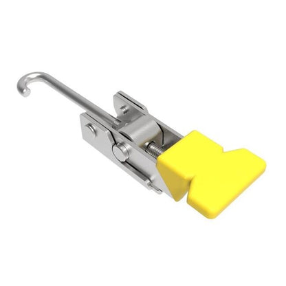 Southco A1 Adjustable Draw Latch with Yellow Vinyl Grip - Image 1