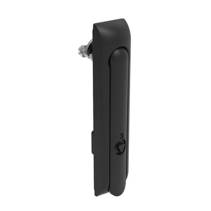 Southco H3 Swinghandle Cam Latch - Large Size, Black Powder Coat, 8mm Triangle Locking Option - Image 1