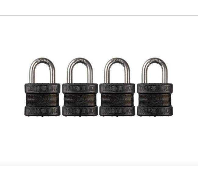 Military-Grade Steel Laminated Padlock - Image 1