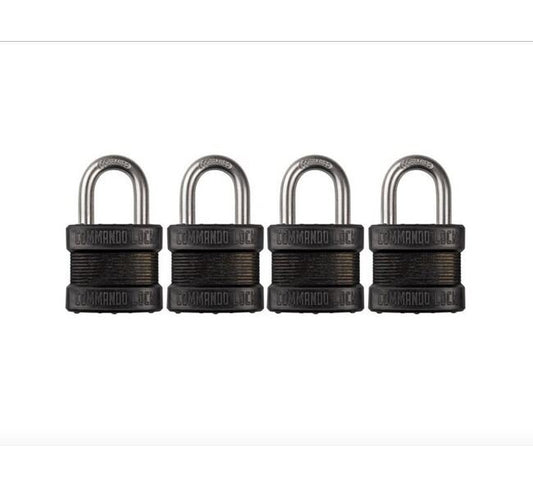 Military-Grade Steel Laminated Padlock - Image 1