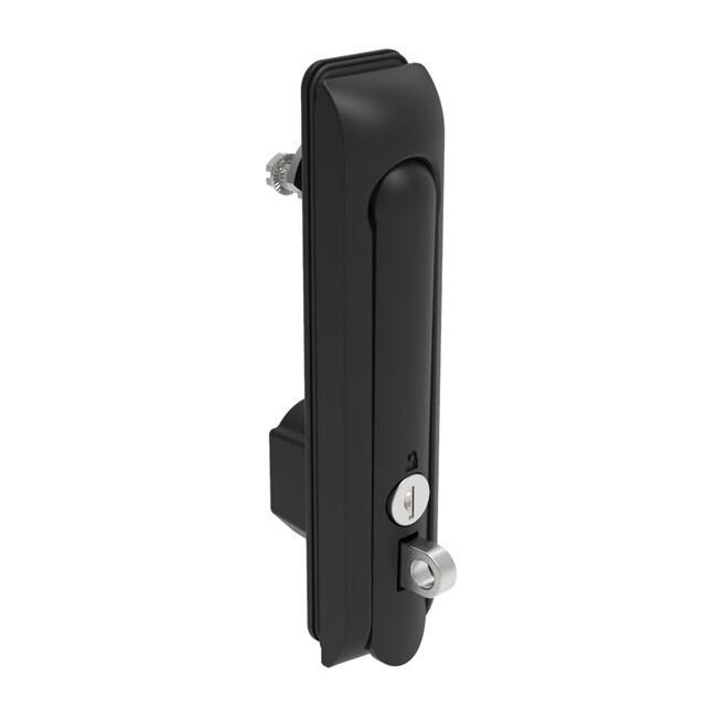 Southco Swinghandle Cam Latch H3 - Large Size, Black, Padlock Hasp, Zinc Alloy - Image 1