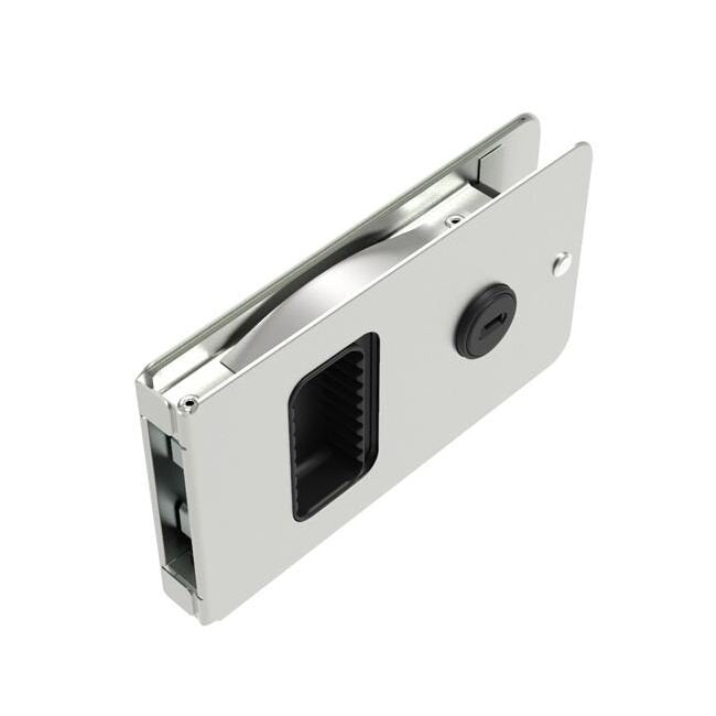 Southco Flush Entry Door Latch with Key Locking - Aluminum - Image 1