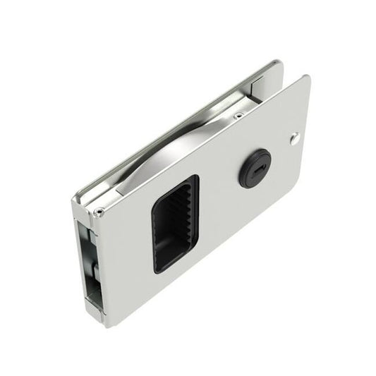 Southco Flush Entry Door Latch with Key Locking - Aluminum - Image 1