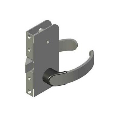 Swing Door Latch - ME Offshore Flush Mount Privacy Knob, Black - Image 1