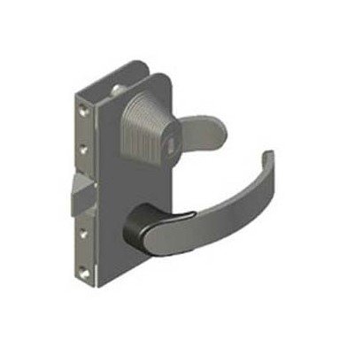 Southco ME Offshore Swing Door Latch, Key Locking, Left Hand Out, Black - Image 1