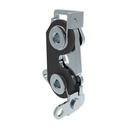 Southco R4 Rotary Latch - Large Size, Dual Trigger, Steel, Zinc Plate - Image 1