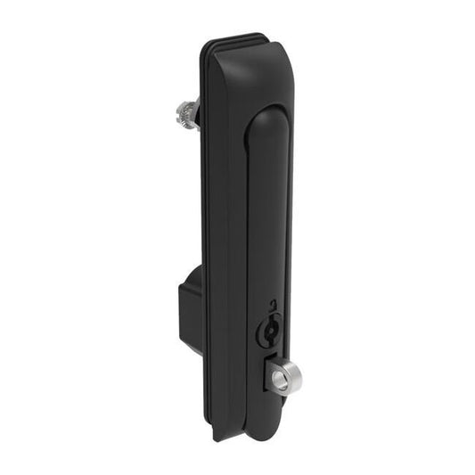 Southco H3 Swinghandle Cam Latch - Large 150mm, Black, Padlock Hasp - Image 1