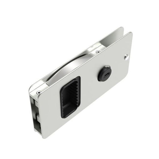 Southco Key Locking Flush Sliding Door Latch - Image 1
