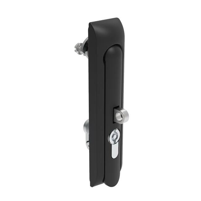 Southco Swinghandle Cam Latch - Large Size, Black Powder Coat Finish - Image 1