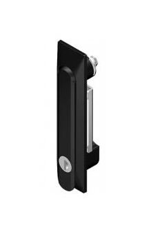 Swing Handle Lock Set of 10 - Black Die-Cast Zinc, Profile Cylinder - Image 1