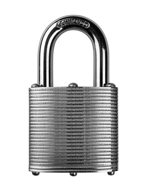 USA-Made Military-Grade Laminated Zinc Padlock - Image 1